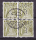 Switzerland Perfin Perforé Lochung 'B&C/E' Benziger & Co AG, Verlagsanstalt, Einsiedeln 1935 Cancel 4-Block (2 Scans) - Perfins