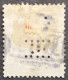 Hong Kong 1863 Victoria Filigrane Watermark CC Perforé Perfin MC Yvert 17 O Used - Perfins