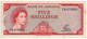 JAMAICA  5 SHILLINGS  P51Ab  L.1960  " Queen Elizabeth II + Banana Plantation At Back " - Jamaica