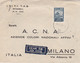 TURCHIA - TùKIYE -  ISTANBUL - STORIA POSTALE - BUSTA PAR AVION  I.T.I. T.I. - T.A.S  VIAGGIATA PER MILANO - ITALIA 1952 - Brieven En Documenten