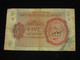 5 FIVE SHILLINGS  ISSUED BY THE BRITISH MILITARY AUTHORITY  **** EN  ACHAT IMMEDIAT  **** - Otros & Sin Clasificación