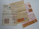 Bulgaria Lot Of 3 Document, Selection Ww2-1940s W/Various Color Fiscal Revenue Stamps, Timbres Fiscaux Bulgarie (38492) - Official Stamps