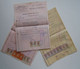 Bulgaria Lot Of 3 Document, Selection Ww2-1940s With Rare Color Fiscal Revenue Stamps, Timbres Fiscaux Bulgarie (38488) - Sellos De Servicio