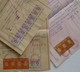 Bulgaria Lot Of 3 Document, Selection Ww2-1940s W/Various Color Fiscal Revenue Stamps, Timbres Fiscaux Bulgarie (38484) - Timbres De Service