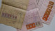 Bulgaria Lot Of 3 Document, Selection Ww2-1940s W/Various Color Fiscal Revenue Stamps, Timbres Fiscaux Bulgarie (38483) - Timbres De Service