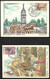 France  Vignette Club Philatélique Toulonnais,2 Différentes Sur Carte Postale Fête Du Timbre 1962 - Toulon - Filatelistische Tentoonstellingen