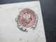 Russland 1872 Ganzsachen Umschlag U 16 D Rückseitig Mit 3 Stempeln - Entiers Postaux