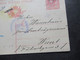 Italien 1919 GA Mit Aufdruck 10 Centesimi Die Corona Ausgabe Für Julisch-Venetien Usw. P 8 Mit Zensurstempel Nach Wien - Entero Postal