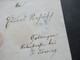 AD Sachsen Um 1859 GA Umschlag U3 A 2x Stempel K2 Leipzig Nach Göttingen Rückseitig Blauer Ank. Stempel - Sachsen