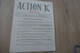 Action K Bulletin De Liaison Et D'information Des Stagiaires De Koléa Algérie 16/07/1959 N°5 Anti Communiste - 1950 - Today