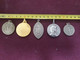 Lot De 5 Gros Pendentifs Bronze Et Argentes Anciens - Pendants