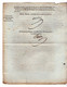 VP20.811 - Napoléon 1er - PARIS 1809 - Lettre De L'Admistration De L'Enregistrement / Timbre Registres De L'Etat Civil - Décrets & Lois