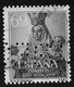 PERFIN SPAGNA - 1954 -valore Da 60 C. Usato, ANNO MARIANO, Con Perforazione - PERFIN - In Buone Condizioni. - Perforadas