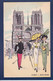 CPA Paris Illustrateur Mode Chapeau Femme Woman Non Circulé Litho Estampe Voir Dos - Lotes Y Colecciones