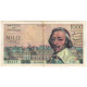 France, 1000 Francs, Richelieu, 1954, 87428 T.62, SUP, Fayette:42.7, KM:134a - 1 000 F 1953-1957 ''Richelieu''