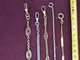 Lot De 5 Chaines De Montre Anciennes Argent Et Plaquee - Collane/Catenine