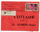 Cameroun-1967-lettre Recommandée BATOURI  Pour Besançon-25-tp Fleur (bougainvillier)   Seul Sur Lettre....cachet - Camerún (1960-...)