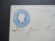 AD Hannover Um 1863 GA Umschlag U 13 Zwei Groschen Blauer Stempel Hameln - Hannover