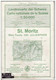 Topographical Map Switzerland 1959 St. Moritz Julierpass Scale 1:50.000 Carte Avec Itineraires De Ski Feuille 268 - Cartes Topographiques
