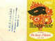 Petit Calendrier Carte Parfumée Illustrateur 1962 * Parfum  MASQUE NOIR Jussy St James * Herboriste CHATEAU Nantes - Mode