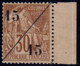 COCHINCHINE - N°  5* Bord De Feuille - 1888 - 15c + 15c Sur 30 C Brun - Signatures Bord De Feuille Et Timbre. - Neufs