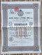 VILLE DE SARATOF Emprunt Municipal Obligation 4 1/2% De 100 Roubles 1896 Coupons - Russland