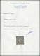 (*) FRANCE - Poste - 4, Avec Faible Restant De Gomme, Certificat Scheller: 25c. Bleu - 1849-1850 Ceres