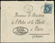 LET FRANCE - Commune De Paris - Enveloppe Versailles 7/5/71 Pour Caen 8/5/71: 20c. Empire, Cachet Agence Havas, Signée R - Andere & Zonder Classificatie