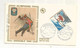 FDC , Premier Jour, Day Of Issue , MONACO.A , Xes JEUX OLYMPIQUES D'HIVER , GRENOBLE 1968 ,7-12-1957 - Storia Postale