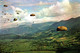 14675 (LARGAGE DU PERSONNEL )  PARACHUTISME Parachute Militaire  Photo Dujardin Pau Avion   (recto-verso) - Paracadutismo