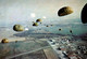 14674 ZONE DE SAUT Des PROMOTIONS  PAU  PARACHUTISME Parachute Militaire  Photo Dujardin Pau Avion   (recto-verso) - Parachutting