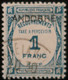 LP3844/233 - 1931/1932 - ANDORRE FR. - TIMBRE TAXE - N°12 ☉ - Cote (2020) : 125,00 € - Usados