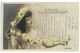 Jolie Carte Fantaisie Femme Fashion Chapeau Hat Hoed Belle Epoque Fleurs Flowers La Marguerite - Mode