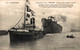 N°98019 -cpa St Nazaire -lancement De La France Tracté Par Le Remorqueur 'Titan" - Tugboats