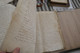 Pièce Signée Sur Velin 30 X 42 Baillage Partage Poitou Poitiers 39 P - Manuscripten
