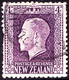 NEW ZEALAND 1926 KGV 4d Deep Purple Perf 14 X 14½ SG422h Used - Oblitérés