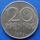 GDR · DDR - 20 Pfennig 1969 KM# 11 Democratic Republic (1948-1990) - Edelweiss Coins - 20 Pfennig