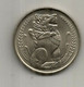 1981 Singapore Lion Statue 1 $ One Dollar.  2 Pictures Front And Back - Singapour