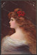 ✅ CPA Illustrateur ASTI A. Série 1292 Profil Demoiselle Broche Rouge Circa 1907  K.F. Editions - Paris +/-9x14cm #988069 - Asti