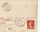 CARTE-LETTRE, Entier Postal, VINCELLES, YONNE, AUXERRE, 1909, OR,  2 Scans - Kartenbriefe