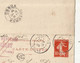 CARTE-LETTRE, Entier Postal, VINCELLES, YONNE, AUXERRE, 1909, OR,  2 Scans - Kaartbrieven