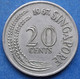 SINGAPORE - 20 Cents 1967 "swordfish" KM# 4 Independent (1965) - Edelweiss Coins - Singapour