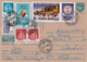 ROMANIA - CARTOLINA POSTALE SPEDITA NEL 1992 TIMISOARA WEIßKIRCHEN - MULTIAFFRANCATURE - Covers & Documents