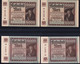 4x 5.000 Mark 2.12.1922 - 2x 2 Laufende KN - Reichsbank (DEU-91d, F) - 5.000 Mark