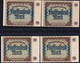 4x 5.000 Mark 2.12.1922 - 2x 2 Laufende KN - Reichsbank (DEU-91d, F) - 5.000 Mark