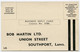 SOUTHPORT : BOB MARTIN, UNION STREET - SPECIAL OFFER, 1937 (ADVERTISING - BUSINESS REPLY CARD) - Southport