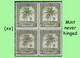 1942 ** RUANDA-URUNDI = RU 127 MNH OLIVE PALM TREES / PHOTO CARD [B] (12.8 X 9.3 Mm) WITH BLOCK OF 4 MNH STAMPS - Ruanda Urundi