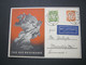DANZIG , 1938 , 5 Pfg. Privatganzsache Mit Zusatzfrankatur Als Luftpostkarte, Seltene Verwendung - Postal  Stationery