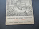 Frankreich Um 1890 Dekorative Werbekarte / Visitenkarte Klappkarte Mit Stadtplan Clermont / Maison Bastide Dussopt David - Reclame