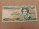 Billete De Los Estados Del Caribe De 5 Dolares, UNC - Caraïbes Orientales